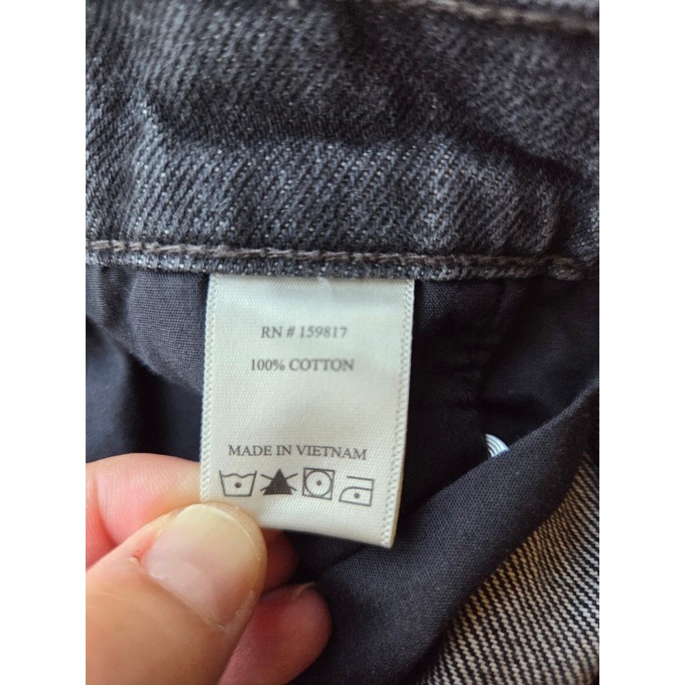 Altar'd State Denim Skort Womens M Black Wrap Front Y2K Grunge Mini Skirt - Picture 8 of 11